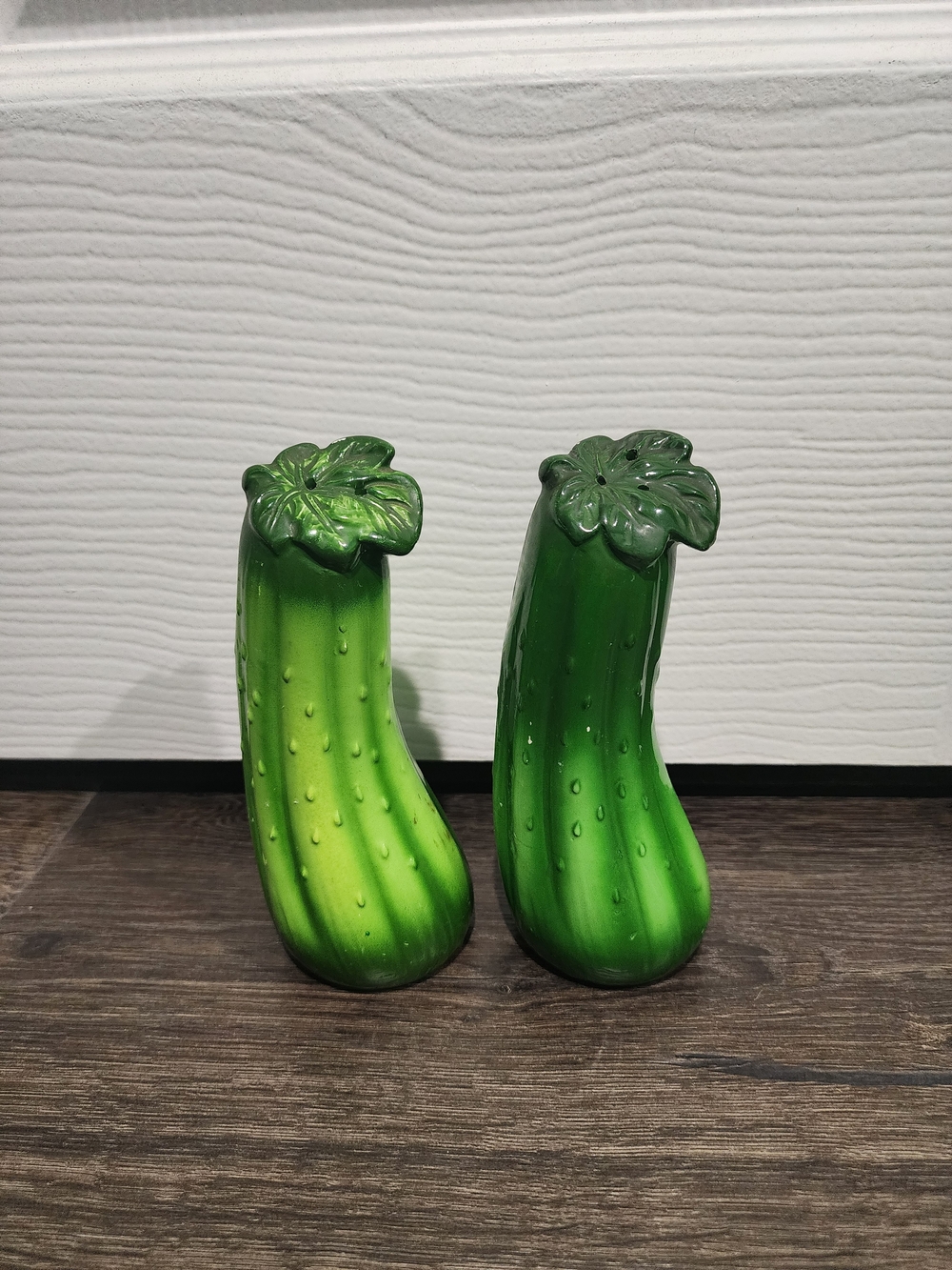 Vintage Made In Japan Cucumber Salt & Pepper Shakers
